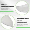 NLQR Pearly White Left Driver Side Door Rearview Mirror Cover