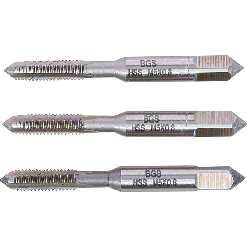3-piece M5 x 0.8 Tap Set