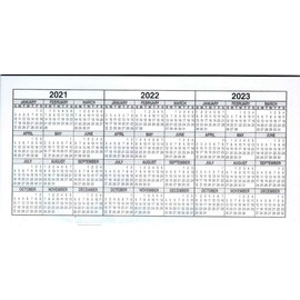 Checkbook Transaction Register with 2021-2022-2023 Calendars