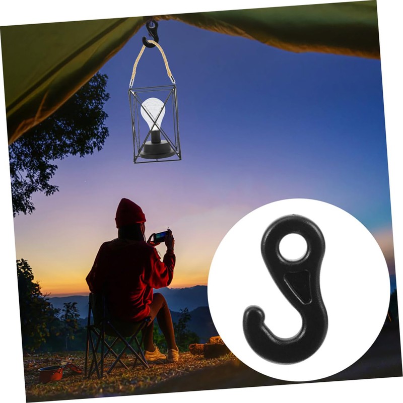 VICASKY 20Pcs Multi Function Tent Fixing Hooks Durable Outdoor Cord