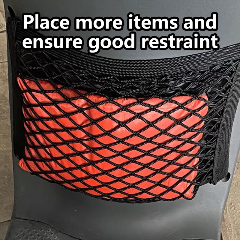 Car Storage Mesh Net Organiser 40 x 25 cm Black