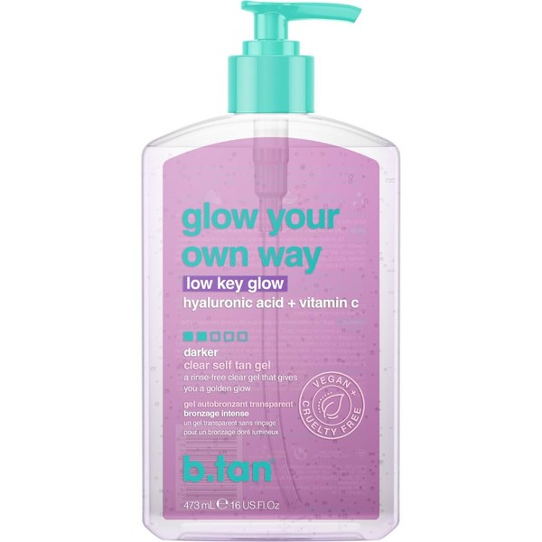 b.tan Dark Clear Self Tan Gel | Glow Your Own