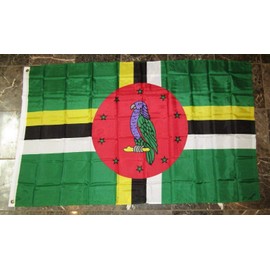 Trade Winds 3x5 Dominica Flag 3'x5' Banner Brass Grommets Commonwealth Island Banner Premium Fade Resistant