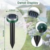 Mole Repellent for Lawns - Ultrasonic Gopher Repellent Solar Powered