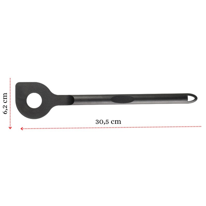 rena germany® Cooking Spoon 30.5 cm Hanging Plastic Black Made
