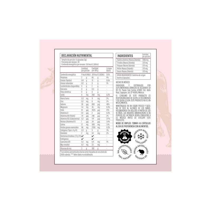 YEKE Eve´s Grace - Suplemento Femenino A Base De Tejidos