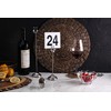 New Star Foodservice 1-25 Table Numbers, 4" x 4", White