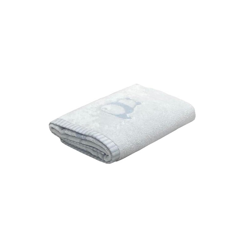 Imabari Towel Bath Towel, Panda Pattern, Blue, Cute Animal Pattern,
