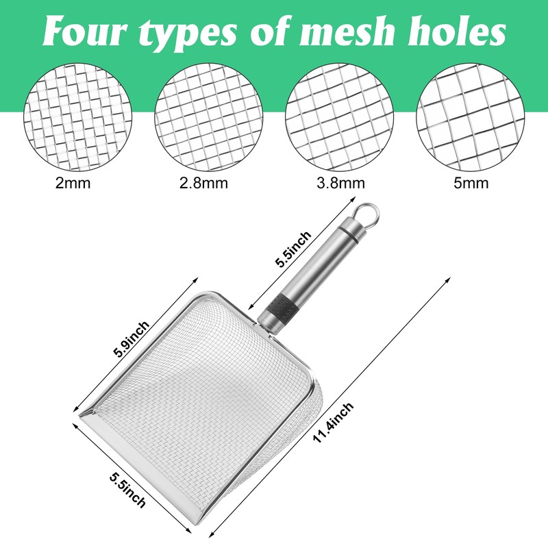 4 Pieces Gardening Soil Sifter - Garden Sand Soil Compost