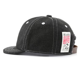 Jotml Denim Cap, Brim Short, Brim, Simple, Casual, Stylish, Hat, Cotton, Solid, Breathable, All Seasons, Black