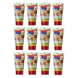 Putzi Strawberry Toothpaste 50 ml, Pack of 12 (12 x 50 ml)
