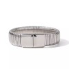 ZARD Omega Chain Chunky Bangle Bracelet in Silver