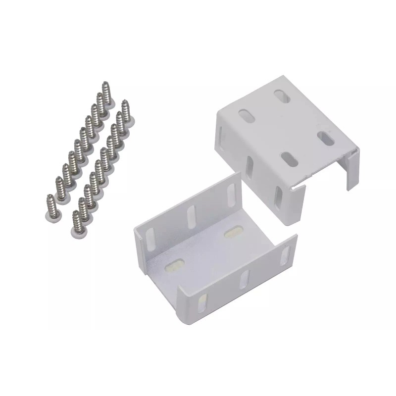 Freedom 2-3/4" Heavy Duty Fence Rail Bracket White Aluminum 2