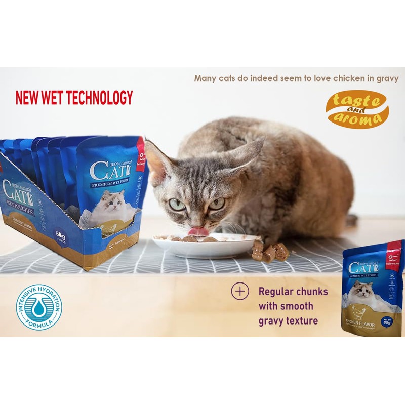 DurbaLife Cats Premium Wet Food 85g Pouch — Moist, Soft