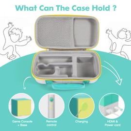 Hard Carrying Case Compatible with Nex Game System, Game Accessories Suitable for Travel and Home Storage (Green+Yellow)