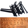yuentoen 20 Pieces Leather Punching Tool Set, Leather Embossing Stamp,