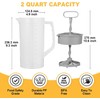 WUWFKUI Mixing Pitcher for Drinks, 2 Quart/ 64oz Plastic Water