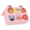 Kids Single Shoulder Camera Bag DIY Cartoon Decors Shock Absorbing