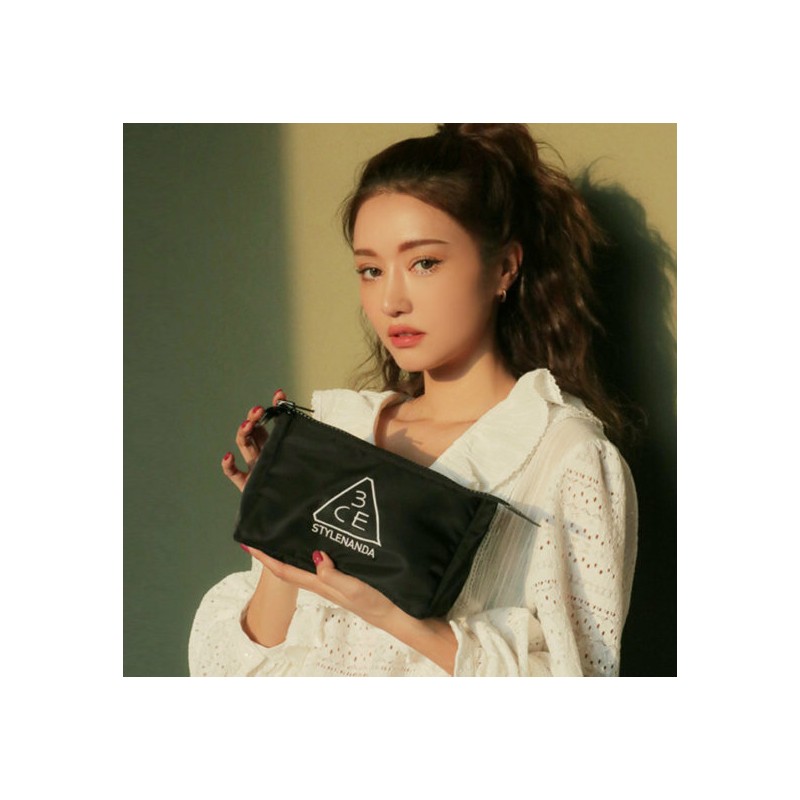 (Hyundai Hmall) 3CE pouch, BLACK black / (현대Hmall) 3CE 파우치,