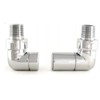 Hansvit MODCOMRV Corner Angled Radiator Valves, Chrome