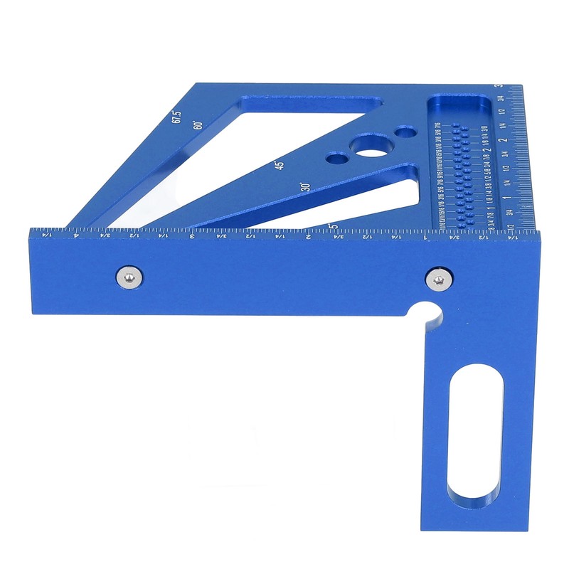 Woodworking Ruler Multifunctional Angle Measuring Ruler Aluminum Alloy Square Tool