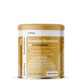 G-PROT | Beauty Advance Peptidos Bioactivos de Colágeno sabor Natural 400 g