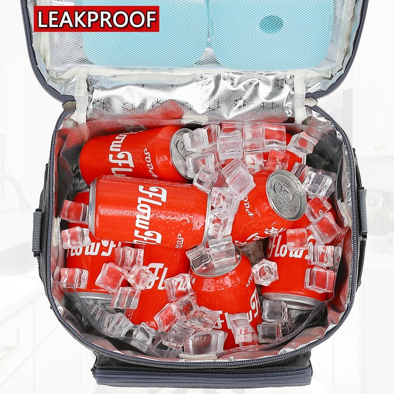 FlowFly Lunch Bag, Insulated Cooler, Thermal Lunch Box Tote with