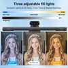 4K Webcam for PC with Microphone&Light,4-in-1 Web Cam with Speaker,Dual