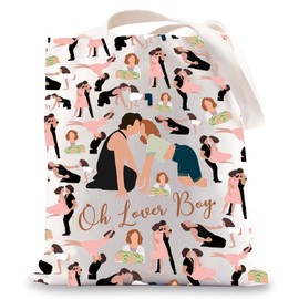 BWWKTOP Dance Dirty Tote Bag Frances And Johnny Inspired Gift Oh Love Frances Canvas Shoulder Bag 80s Dancing Movie Merch, Oh Love Boy, One Size