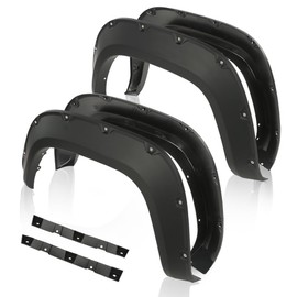 4Pcs Fender Flares, Compatible with Toyota Tacoma 2016-2022, Pocket Rivet Style, Matte Black