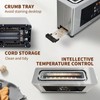Touch Screen Toaster with Defrost & Removable Tray, 2 Slice