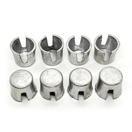 8pcs Battery Post Shims Car Battery Lead Terminal Shims Caps Battery Top Post Lead Shim Anode Cathode Sleeves Adapter Repair for Worn Loose Postive or Negative Posts