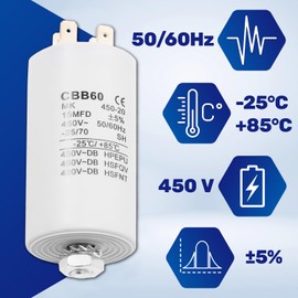 Capacitor 16µf 450V Starting Capacitor CBB60 MONTERAL