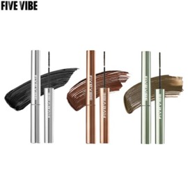 FIVE VIBE Extra Slim Curl Up Mascara 2.5g, Shade:Black