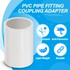 PATIKIL 3/4" PVC Pipe Fitting Coupling Adapter, 2 Pack Straight