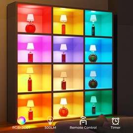 Eclipterra Cordless Bottle Lamp Shade Wireless RGB LED Wine Bottle Lamp with 3 Color Temperature 5000mAh Battery Portable Table Lamp for Indoor Outdoor Dining Bedroom with Remote (Beige, 2 Pack)