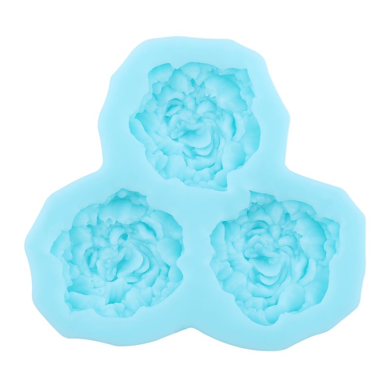 Peony Flower Fondant Mold Flower Silicone Chocolate Molds
