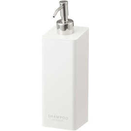 Yamazaki Industries 5360 Film Hook Two-Way Dispenser, Shampoo, White, (W x D x H) Approx. 2.8 x 3.5 x 9.3 inches (7 x 9 x 23.5 cm), Tower Floating Storage, Easy Attach