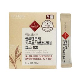 Doctor Pyto Dr. Phyto Gluten Decomposition Kamut Brand Wheat Containing Enzyme 100 3.5g x 30 sachets 1 unit / Circle / 닥터파이토 글루텐분해 카무트 브랜드밀 함유 효소 100 3.5g x 30포 1개 / 써클