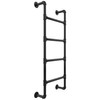 4-Step Wall-Mounted Ladder – Metal Climbing Access for RV, Attic,