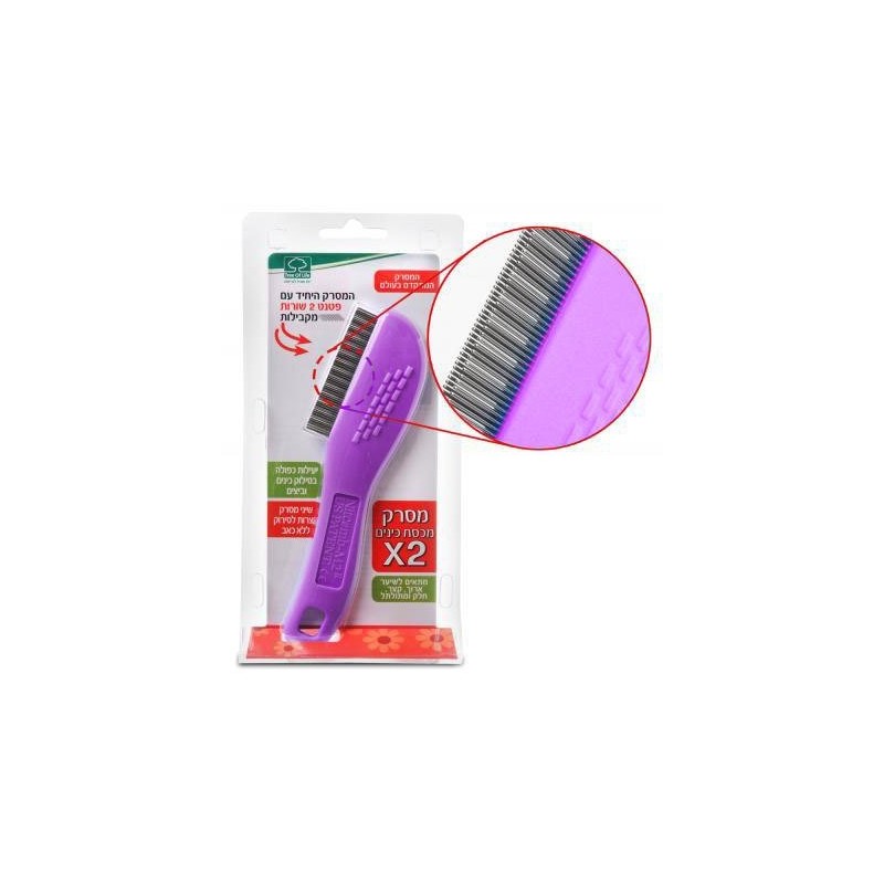 Triple Row Lice Comb Patent Highly Effective in Removing Lice