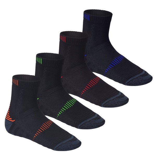 CFLEX Men's & Women's Running Socks (4 Pairs), Functional Socks
