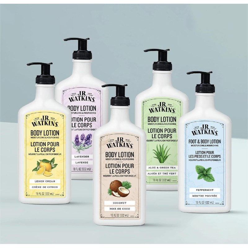 J.R. Watkins Daily Moisturizing Body Lotion, Aloe & Green Tea,