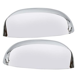 S SIZVER Replacement Clip-On Triple Chrome Top Mirror Cover Cap Overlay Trim Set Compatible with 2007-2013 Chevy Silverado 1500 2500 3500 Tahoe Suburban Sierra 1500 Yukon Escalade Van