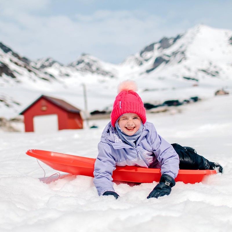 Turtle Fur Youth Girls Lizzy Cuff Knit Faux Pom Beanie,