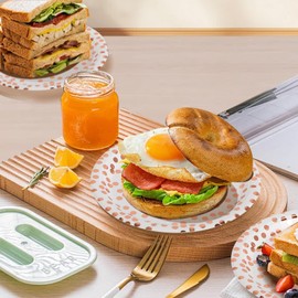 Paper Plates, Pack of 50, Disposable Plates, Biodegradable, Suitable for Parties, BBQs, Children's Birthdays, Weddings, Picnics and Other Events, Robust 300 g/m² (Rose Gold)