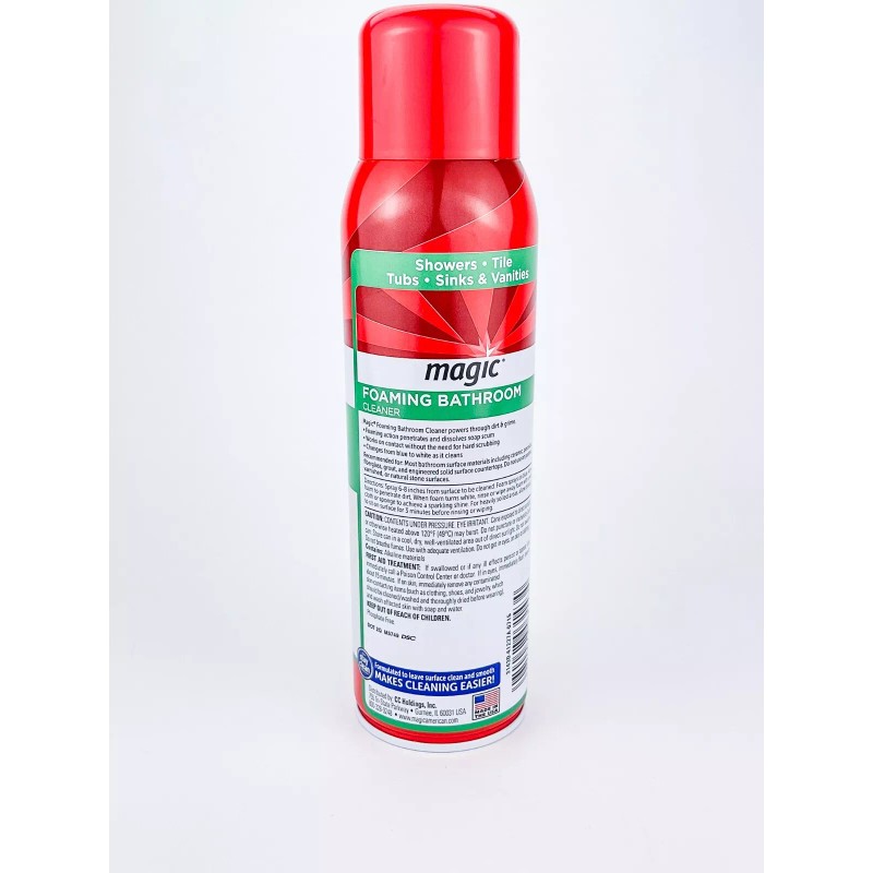 Magic Foaming Bathroom Cleaner 19oz Aerosol Blue To White Spray