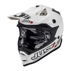 JUST1 J32 Youth MX Off-Road Motocross Motorcycle Helmet (Gloss White, Medium)