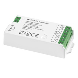 SEZO C04RF 2.4GHz RGBW LED Controller Multiple Color Modes Controlled by RC03RFB RF Remote/Tuya 2.4GHz Gateway for 5050 FCOB RGBW LED Strip DC5-24V Max 12A (Remote/Gateway Not Included)