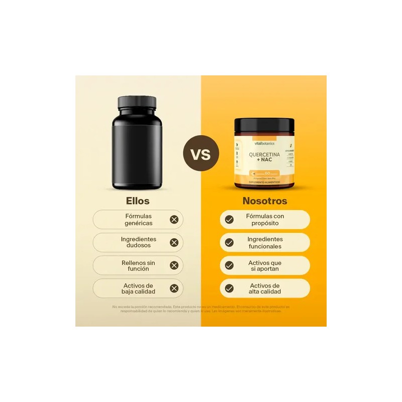Vitalbotanics Quercetina + Nac Con Zinc Y Vitamina C 60